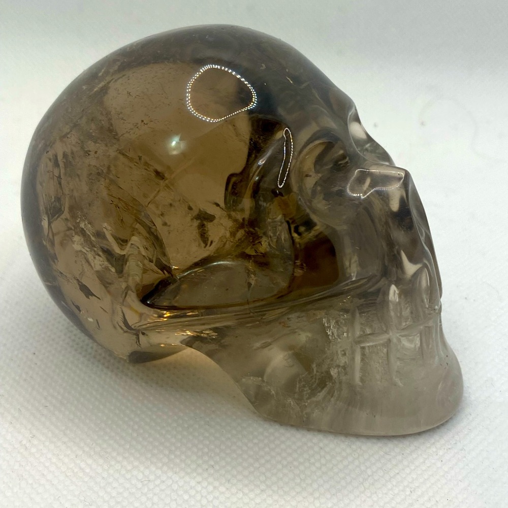Smoky quartz Brazil skull rainbows